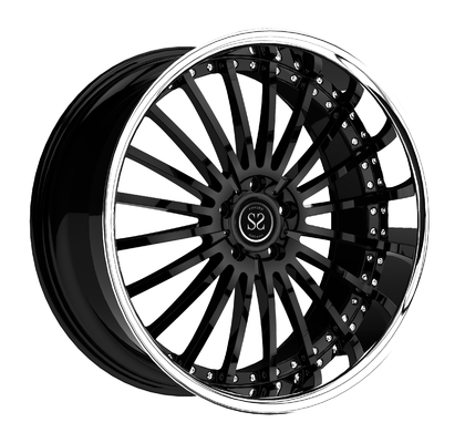 18 19 20 21 inç 2 parça dövme negatif ofset offroad SUV jant 5x120 özelleştirmek