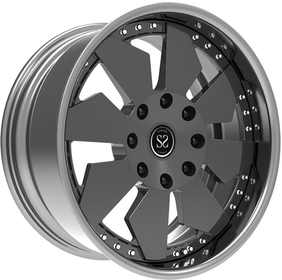 Land Cruiser Prado için 2 parçalı dövme araba derin çanak alüminyum alaşım jant 22 inç 6x139.7