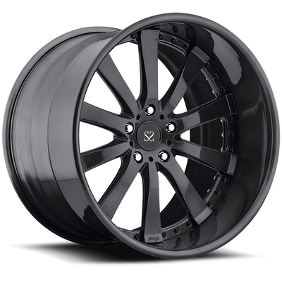Land Rover 2 Parça Dövme jantlar için Parlak Siyah Özelleştirilmiş Alaşımlı Jantlar 22 5x120 5x108