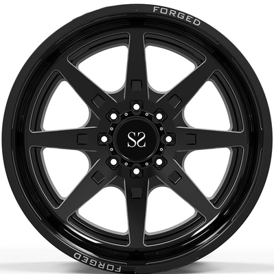 22x10, 22x12 ve 22x14 Parlak Siyah Freze Pencereler 4x4 Tekerlekler / Derin Dudak Dövme Yol Jantları