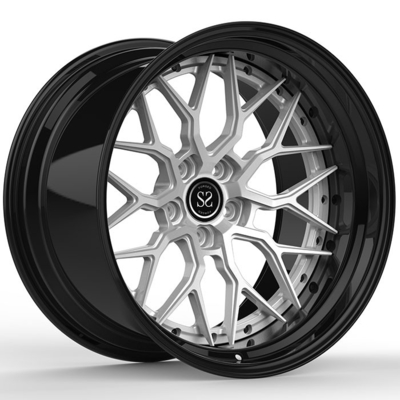 Derin Dudak Aşamalı 20 X 9 Ve 20 X 12 Audi R8 5x112 jantlar 5x1 için 2 Parçalı Özel Dövme Alaşımlı Jantlar