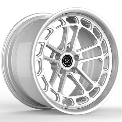 22x10.5 2-PC Sahte Çarklar Audi RS6 için Özel Gümüş