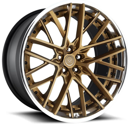 A6061 T6 Alüminyum Alaşımlı 3 Parça Dövme Jantlar Hiper Siyah Audi RS6 için Fit 18 19 20 ve 21 inç
