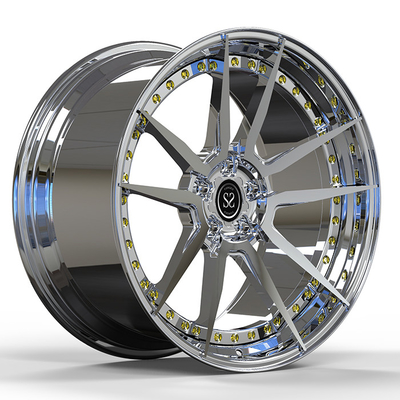 Porsche 991 için Kademeli 20 X 13 2pc Dövme Jant Jantları