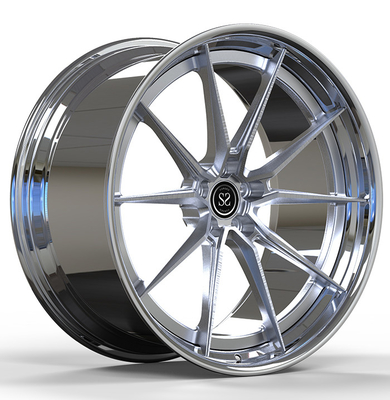 20X10.5 22x12 Lehçe İki Parçalı Dövme Tekerlekler Audi RS5 için Alüminyum Alaşımlı