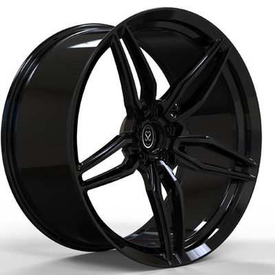 Parlak Siyah Gun Metal 1 adet Özel Dövme Jant Mercedes Benz Glc 22x9 22x10.5 Kademeli Alaşım Jantlar