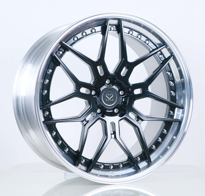 Parlak Siyah Merkezi Cilalı Namlu 21x9.5 21x11 Dövme Araba Tekerlekleri Mercedes Benz C Sınıfı İçin Sendelenmiş