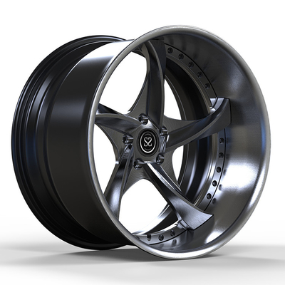 Lamborghini Özel 20 İnç 2 Parça Büyük Dudak Dövme Jant 5x120