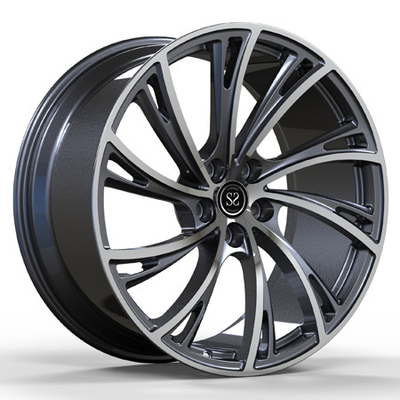 21x10 1 adet dövme 5x120 alüminyum alaşımlı tabanca metal işlenmiş yüz tekerleği Range Rover hse araba jantları için