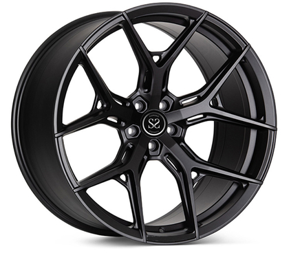 Cadillac GTS Custom 22 İnç 1 PC Dövme Alaşımlı Jant Parlak Siyah Monoblok