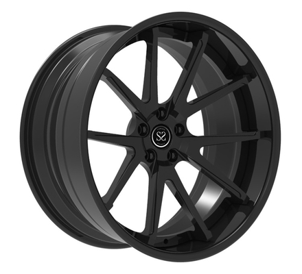 21x10 21x12 5x130 5x112 Tekerlekler Staggered Saten Siyah Dövme CL63 için