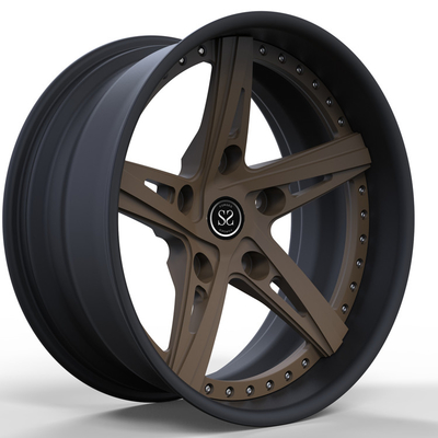 2 Parça Bronz Merkez Mat Siyah Yüz Dövme Jantlar 20x9 20 İnç Yönlü Alaşımlı Defender Jantlar