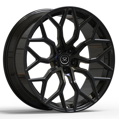 Urus için Monoblok Tekerlekler 1 ADET Dövme Parlak Siyah 24 inç 24x10 24x12 Kademeli Alaşım Araba Jantları