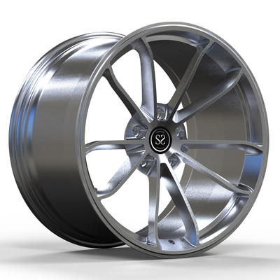 Fırçalanmış Gun Metal Jantlar Dövme 1 Parça 911 Staggered 21inch için