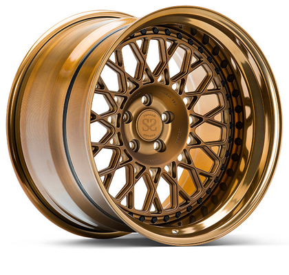 Vossen Style 3 Parça Dövme Tekerlekler Lüks Araba Jantları için 20 inç Parlak Bronz