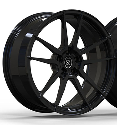 Parlak Siyah Audi Dövme Jantlar 21 İnç 139.7mm Pcd İki Parça