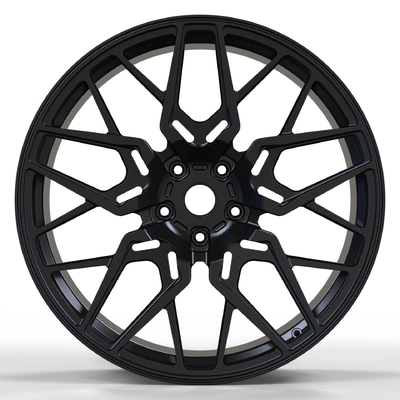 SSWS1032 1-PC 6061-T6 Fırça Dövme Alaşımlı Jantlar Parlak Siyah 5x112 20 inç