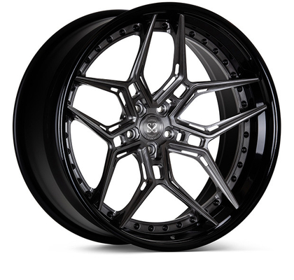 3 ADET EVO4R Jant Dövme 18 19 20 21 22 inç VW T5 T6 Fırçalı Siyah Jantlar için
