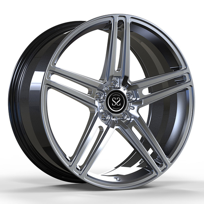 5x112 1 Adet PCD Desenli Dövme Jant Gümüş Mercedes GLS İçin